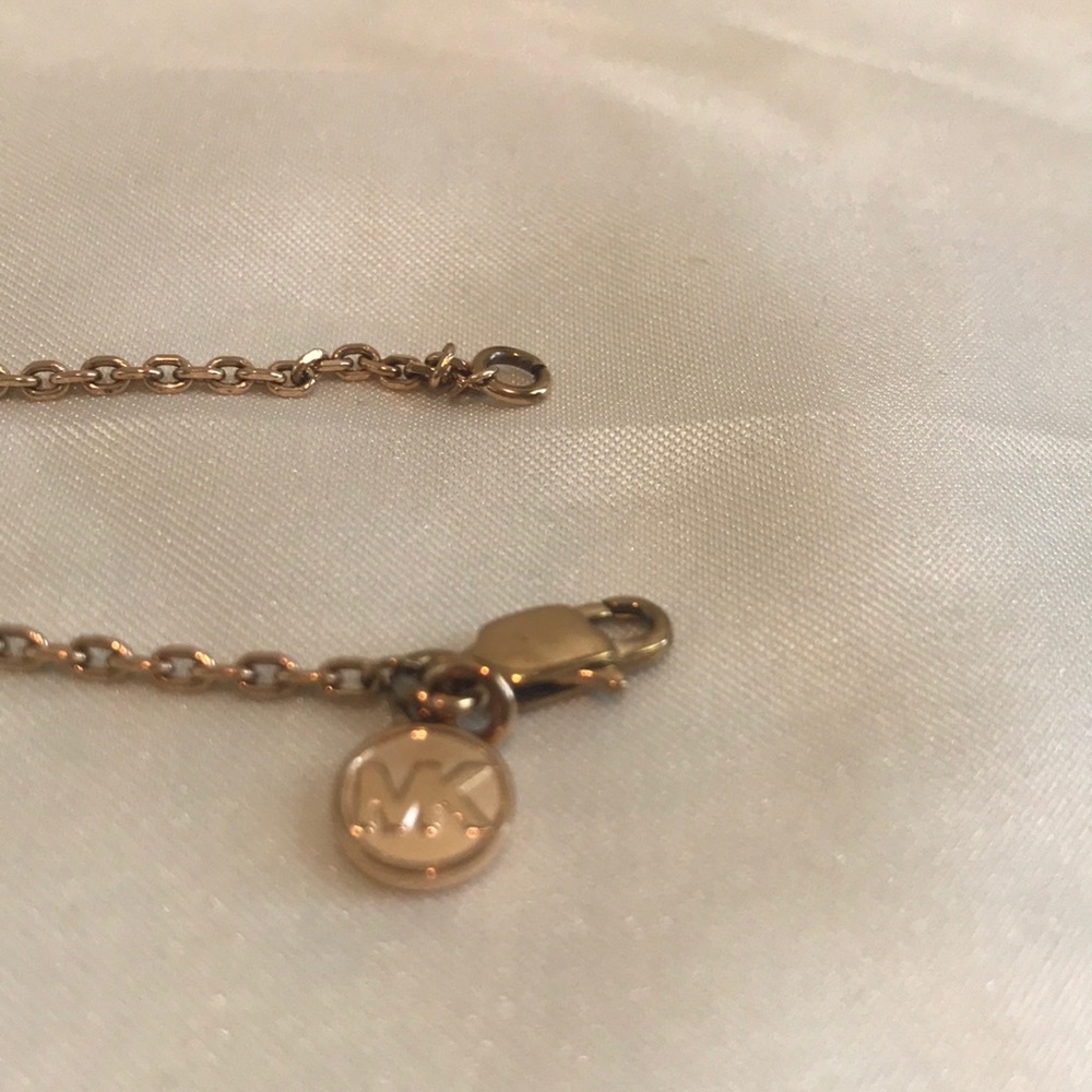 Michael Kors Rose Gold Necklace with Purse Charm - Picture 5 of 5